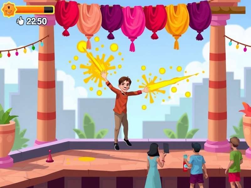 Joyful Holi Celebration gameplay screenshot
